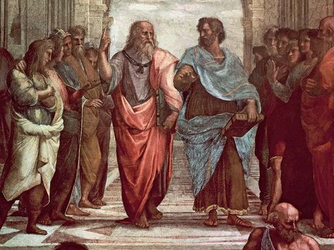 Plato And Aristotle, Greek Philosophy, Ancient Greek Philosophers, Tricky Questions, Greek Philosophers, Most Famous Quotes, Historical Painting, Socrates, Greek Art