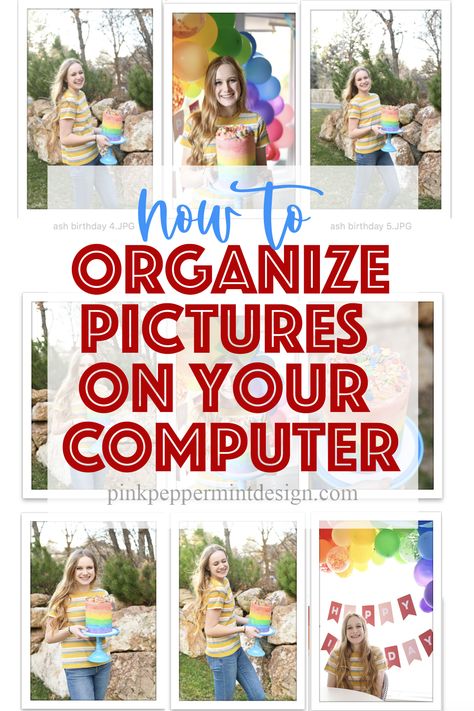 Trying to keep thousands of digital images organized can be a bit of a nightmare...but not anymore! Learn this easy system for how to keep pictures organized on your computer. #pictures #organization #digitalimages #organize #PinkPeppermintDesign Organize Pictures, Computer Pictures, Digital Photo Organization, Pink Peppermint, Picture Organization, Computer Photo, Digital Organization, Travel Recommendations, Iphone Pictures