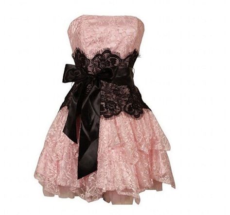 Black And Pink Formal Dress, Black And Pink Dress Formal, Pink Goth Dress, Black And Pink Dresses, Dark Pink Dress, Pink And Black Dress, Detail Couture, Black And Pink Dress, Cocktail Dress Prom