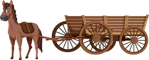 carroça de madeira medieval com um cavalo Horse Drawn Wagon, Old Wagons, Wooden Wagon, Simple Room, Horse Drawn, Dracula, Wagons, Stock Images Free, Vector Art