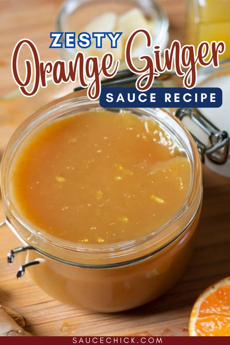 Orange Ginger Sauce Recipe Orange Sauce For Fish, Mandarin Orange Sauce Recipe, Orange Bbq Sauce Recipe, Healthy Sauce For Chicken, Orange Ginger Sauce, Ginger Sauce Recipe, Salmon Sauce, Citrus Sauce, Orange Sauce Recipe