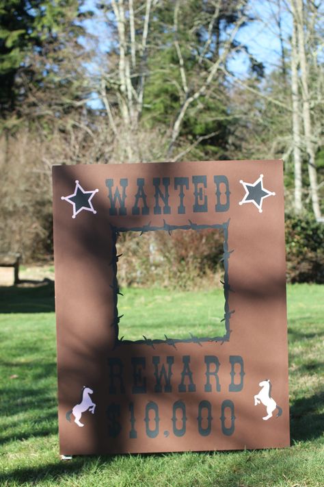 "Wanted" Cowgirls birthday photo booth Wanted Photo Booth Frame, Wanted Poster Photo Booth, Rodeo Birthday Parties, Birthday Photo Booth, Face Cut Out, Cowgirl Photo, Western Photo, Photo Cutout, Birthday Photo Booths