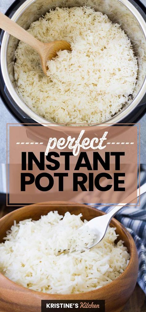 Instant Pot Rice, Pressure Cooker Rice, White Rice Recipes, Parboiled Rice, Best Instant Pot Recipe, Easy Instant Pot Recipes, Instant Pot Dinner Recipes, How To Cook Rice, Fool Proof Recipes