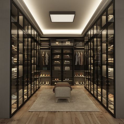 CBM-WIC-010 Glass Door Closet, Hanging Closet Rod, Modern Closet Designs, Dressing Room Closet, Walking Closet, Dream Closet Design, Walk In Closet Design, Luxury Closets Design, Modern Closet