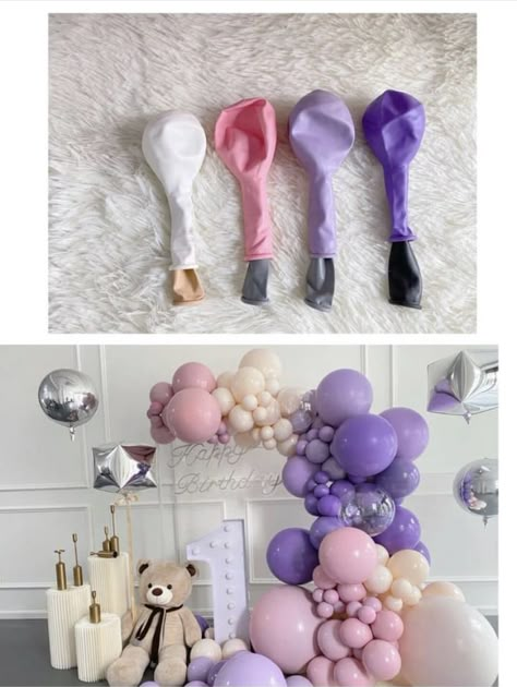 Double Stuff Balloon Color Combinations, Double Stuffed Balloon Color Chart, Double Stuff Balloon Colors, Balloon Color Combinations, Custom Balloon Colors, Lila Party, Party Balloons Diy, Balloon Colors, Deco Ballon