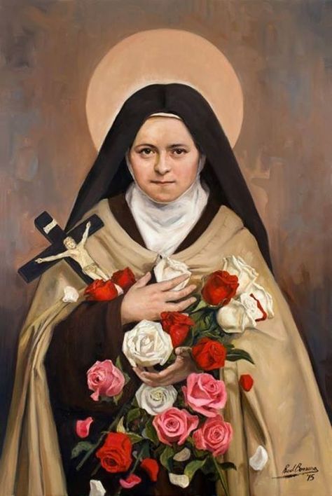 Jacob Collins, Classical Realism, St Therese Of Lisieux, Thérèse Of Lisieux, Religious Painting, St Therese, Santa Rita, Child Jesus, Catholic Art