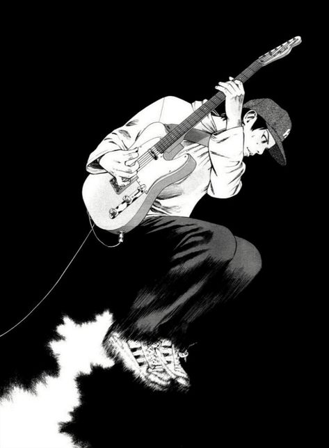 Beck: Mongolian Chop Squad Yukio Tanaka, Notes Art, Artist Portfolio, Art Wallpaper Iphone, Anime Wall Art, Cool Anime Pictures, Anime Drawings Boy, Beck, Graphic Poster