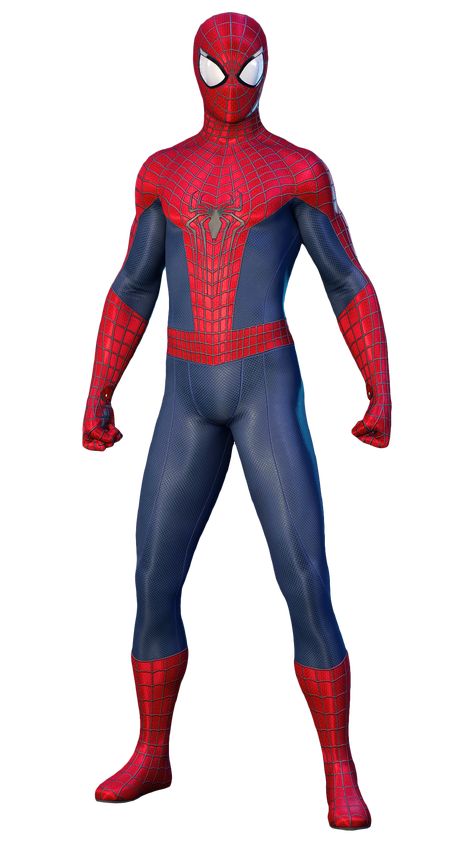 The Amazing 2 Suit is a suit players may equip for Peter Parker in Marvel's Spider-Man 2. Due to it being a movie suit, it does not possess any suit styles. Unlike its previous version, this iteration is much closer in design to the Classic Suit, though with some small differences. Its lenses are much larger and lack the dynamic shutters. The web shooters take the form of a pair of red and black pentagons, one on each wrist. The spider emblems retain the larger design from the Amazing Suit, ... Andrew Garfield Spiderman 2, Web Shooters, Spiderman Images, The Amazing Spiderman 2, Dc Costumes, The Amazing Spiderman, Andrew Garfield Spiderman, Peter Parker Spiderman, Garfield Spiderman