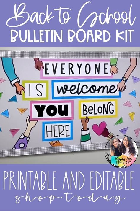 We All Belong Bulletin Board, Year Round Bulletin Boards, Student Of The Week Bulletin Board, School Welcome Bulletin Boards, Welcome Bulletin Board, Hallway Bulletin Boards, Welcome Bulletin Boards, Elementary Bulletin Boards, Holiday Bulletin Boards