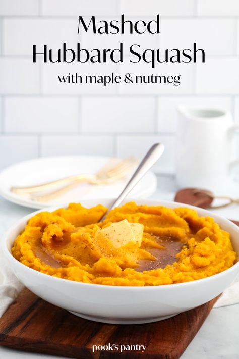 Golden Hubbard Squash Recipe, How To Cook Hubbard Squash In Oven, Mashed Squash Recipes, Hubbard Squash Recipes How To Cook, Blue Hubbard Squash Recipes, Turban Squash Recipe, Buttercup Squash Recipe, Maple Squash, Hubbard Squash Recipes