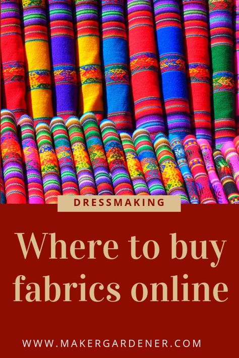 Where to buy fabrics online. Online fabric shopping for dressmaking or sewing garments at home. #buyingfabrics #buyingfabriconline Dressmaking Patterns, Sewing Garments, Fabric Shops Online, Fabric Shopping, Fabric Shops, Fabric Stores, Buy Fabric Online, Doll Dress Patterns, Cheap Fabric