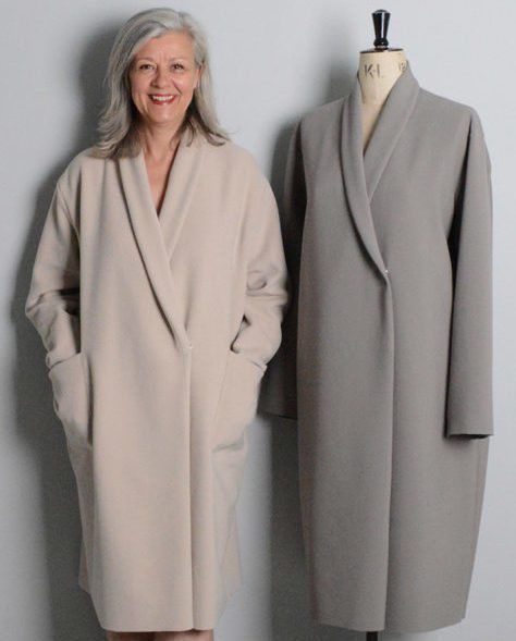 Tips for making winter coats. Shawl Collar Coat Pattern, Winter Coat Pattern, Women's Coat Pattern, Sewing Coat, Shawl Collar Coat, Coat Pattern Sewing, Girl Dress Patterns, Dress Making Patterns, Collar Coat