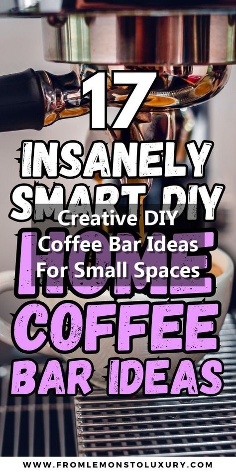 #ad Looking to create a cozy coffee nook in your small space? Check out these creative DIY coffee bar ideas for small spaces that are both functional and stylish. From repurposed shelves to compact carts, discover how to design your own coffee bar oasis at home. Perfect for coffee lovers with limited space! #coffeebarideasdiysmallspaces Portable Coffee Bar Ideas, Rv Coffee Bar Ideas, Coffee Cart Ideas Small Spaces, Repurposed Coffee Bar, Coffee Bar Ideas Diy, Repurposed Shelves, Bar Ideas Diy, Cozy Coffee Nook, Diy Coffee Bar Ideas