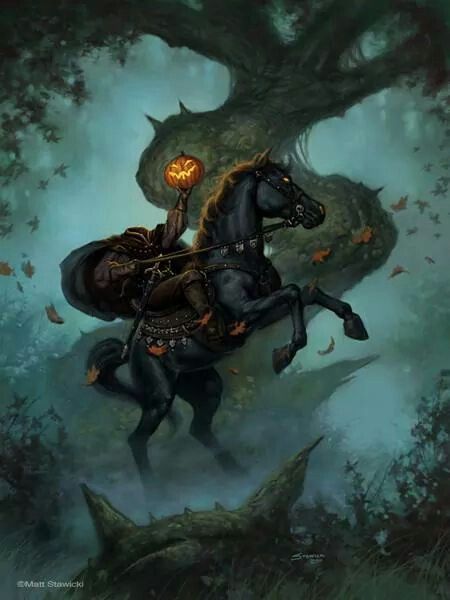 Headless horseman Sleepy Hollow Headless Horseman, Sleepy Hallow, Hunter Design, The Headless Horseman, The Legend Of Sleepy Hollow, Horror Genre, Legend Of Sleepy Hollow, Heroic Fantasy, Headless Horseman