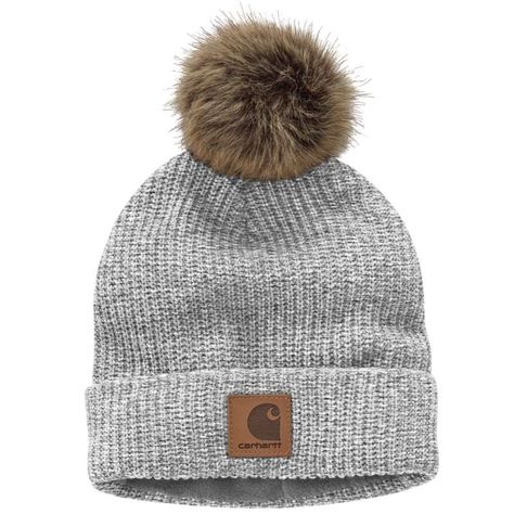 Carhartt Hats, Carhartt Hat, Carhartt Beanie, Carhartt Womens, Carhartt Women, Christmas Things, Winter Cap, Women's Beanie, Faux Fur Pom Pom