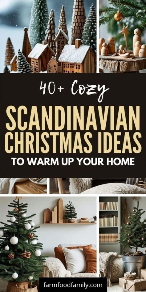 40+ Festive Scandinavian Christmas Decor Ideas for a Stylish Holiday 113 Scandi Tree Decorations, Scandi Xmas Decorations, Scandinavian Christmas Decor Ideas Diy, Nordic Christmas Decorations Inspiration, Christmas Decor Ideas Scandinavian, Holiday Decor 2024, Hygge Christmas Decorating Ideas, Scandinavian Winter Decor, Diy Scandinavian Christmas Decorations