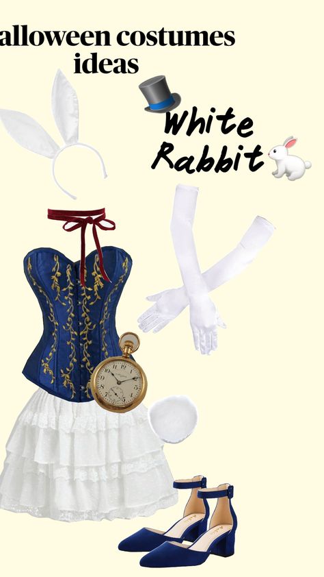 Whit Rabbit 🐇 #aliceinwonderland #halloween #halloweencostume #whiterabbit White Rabbit Costume Women, Rabbit Costume Alice In Wonderland, White Rabbit Cosplay, White Rabbit Costume, Alice In Wonderland Play, White Rabbit Costumes, Rabbit Costume, Bunny Costume, White Rabbit