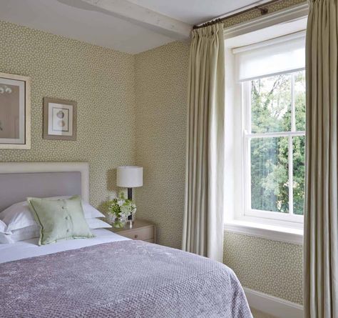 Dormy House - Todhunter Earle Interiors Hand Printed Wallpaper, Cottage Interiors, Crab Apple, Porcelain Blue, English Style, Rose Wallpaper, Room Interior Design, Print Wallpaper, Hotels Design