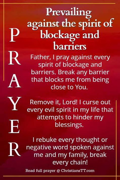 Prayer against the spirit of blockage and barriers How To Remove Spiritual Blockage, Powerful Spiritual Warfare Prayers, Prayers Against Bad Dreams, Prayer Against Bad Dreams, Prayer Against Bad Thoughts, Prayer To Remove Blockage, Spiritual Blockage, I Rebuke Cancel And Destroy, Warfare Prayers