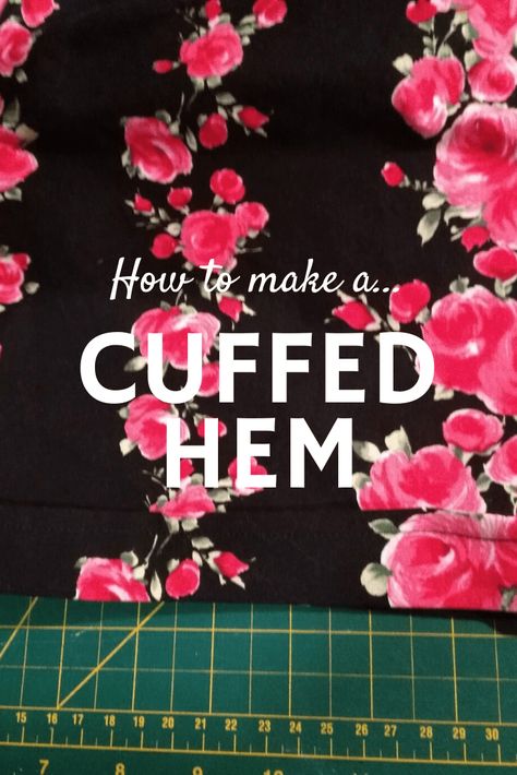 Learn how to finish shorts, pants or sleeves with an easy cuffed hem! Once you know how to sew a cuffed hem, it's easy to shorten your clothes with a cuff. Hem Dress Pants, Sewing Alterations, Hem Pants, How To Hem Pants, Cuffed Pants, Sewing Studio, Shorts Pants, How To Sew, Learn To Sew