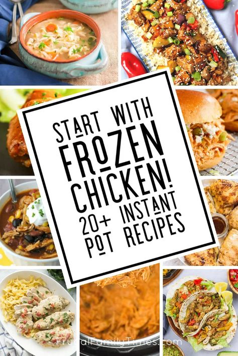 Instant Pot Frozen Chicken Recipes, Instant Pot Frozen Chicken, Chicken Breast Instant Pot Recipes, Recipes For Bbq, Frozen Chicken Recipes, Bbq Chicken Thighs, Easy Pressure Cooker Recipes, Pressure Cooker Chicken, Instant Pot Recipes Chicken