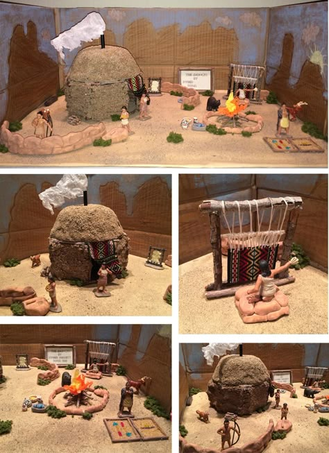 Native American 4th grade project. Navajo Hogan. Navajo Diorama School Project, Navajo Tribe Project, Stone Age Project, Wigwam School Project, Indian Diorama, Navajo Hogan, Stone Age Houses, Native American Lessons, Native American Houses