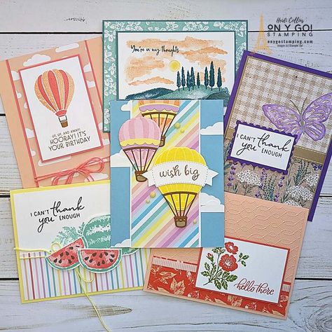 Stampin Up Sale A Bration 2024 Cards, You're In My Thoughts, Dsp Cards, Mini Cat, Mini Sales, Hand Crafted Cards, Stampin Up Catalog, Card Making Supplies, Su Cards