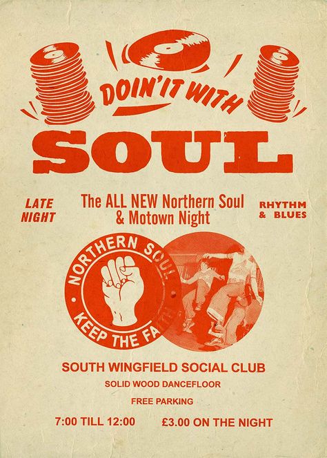 Northern Soul Poster, Musical Festival Poster, Northern Soul Fashion, Soul Aesthetic Music, 70s Music Posters, Live Music Poster Design, Soul Music Aesthetic, Soul Music Art, Soul Music Poster