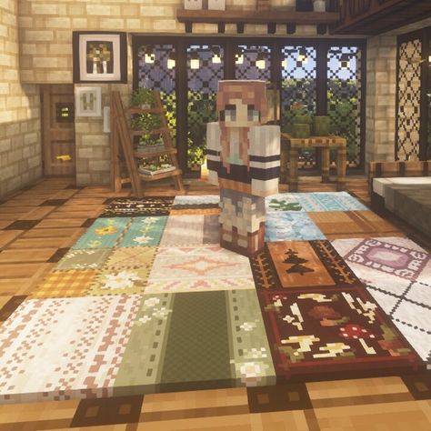 Minecraft Carpet, Enchanting Minecraft, Minecraft Pack, Minecraft Village Ideas, Minecraft Addons, Minecraft Texture Pack, Mc Mods, Minecraft Village, Minecraft Interior