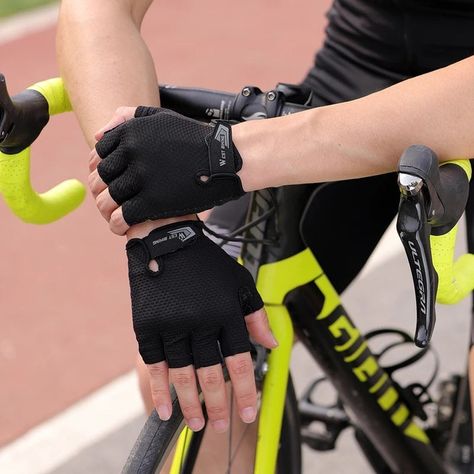 💖 WEST BIKING Half Finger Cycling Gloves Anti Slip Motorcycle MTB Road Bike Gloves Men Sport Fitness Bicycle Fingerless Gloves 💖 by Samag Shop At cheap price 🤑 Shop now 🛍️ at https://tinyurl.com/225tdy8a Bicycle Gloves, Gloves Men, Athletic Accessories, Workout Gloves, Gloves Design, Men Sport, Fingers Design, Bike Gloves, Sports Gloves