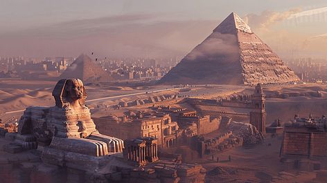 Ancient Egyptian Landscape, Ancient Egypt Landscape, Ancient Egypt Background, Ancient Egypt Wallpaper, Egypt Background, Archeology Architecture, Egypt Landscape, Ancient Egypt Architecture, Sphinx Egypt