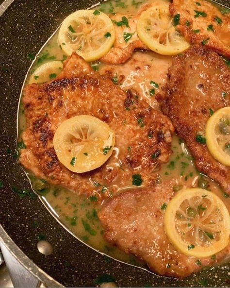 Veal Piccata Recipe, Veal Cutlet Recipes, Veal Stock, Veal Piccata, Cooking With Nonna, Cutlet Recipes, Sausage Ragu, Rice And Beans Recipe, Veal Cutlet