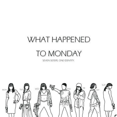 What Happened To Monday Poster, What Happened To Monday Aesthetic, What Happened To Monday, Monday Aesthetic, Space Movie Posters, Noomi Rapace, Movie To Watch List, Film Watch, Poster Drawing