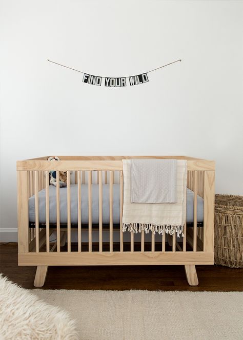 Babyletto Hudson Crib Natural, Hudson Crib, Babyletto Hudson Crib, Baby Crib Diy, Bunk Beds Boys, Simple Nursery, Baby Nurseries, Solly Baby, Boys Crib