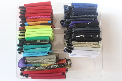 Eco Modern Concierge: How to Organize Koozies Beer Coozie Organization, How To Store Beer Coozies, How To Organize Koozies, Koozie Organization Ideas, Beer Coozie Storage Ideas, Can Coozie Storage, Can Koozie Storage Ideas, Koozie Holder Ideas, Koozie Organization