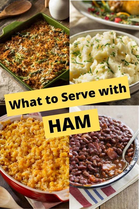 What To Serve With Ham, Ham Dinner Side Dishes, Ham Dinner Sides, Easter Ham Dinner, Christmas Ham Dinner, Easter Dinner Sides, Christmas Dinner Sides, Christmas Side Dish Recipes, Easter Dinner Menus