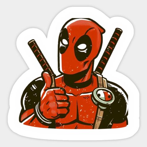 deadpool -- Choose from our vast selection of stickers to match with your favorite design to make the perfect customized sticker/decal. Perfect to put on water bottles, laptops, hard hats, and car windows. Everything from favorite TV show stickers to funny stickers. For men, women, boys, and girls. Deadpool Stickers Printable, Marvel Stickers Aesthetic, Sticker Matching, Deadpool Face, Deadpool Stickers, Marvel Stickers, Superhero Stickers, Minions Wallpaper, Bubble Stickers