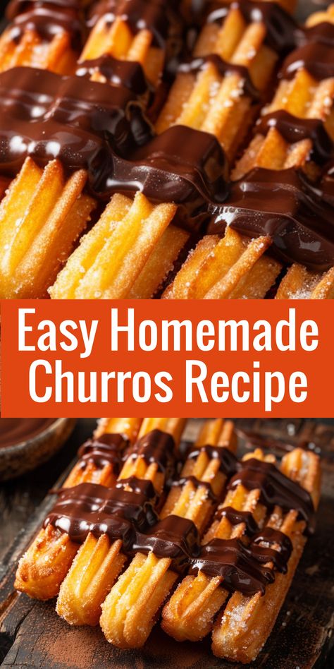 Learn how to make delicious churros at home with this easy recipe. Perfect for parties and snacks! How To Make Mini Churros, Diy Churros Recipes, How To Make Churros At Home, Churro Cruffins, How To Make Churros, Diy Churros, Home Made Churros, How To Make Batter, Homemade Churros Recipe