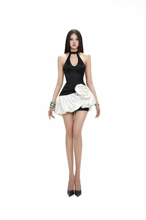 Kpop Award Show Dresses, Cute Stage Outfits, Modest Girly Outfits, 2000s Japanese Fashion, Fancy Short Dresses, Chic Dress Classy, Stylish Crop Top, Runway Fashion Couture, Elegant Mini Dress