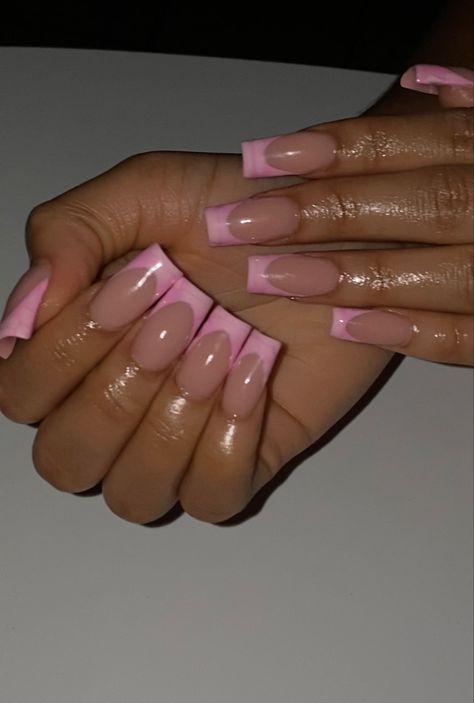 Crockadile Acrylic Nails, Pink Croc Nails Acrylic, Pink Croc Nails, Nail Type, Croc Print, 17th Birthday, Birthday Board, Future Life, French Nails