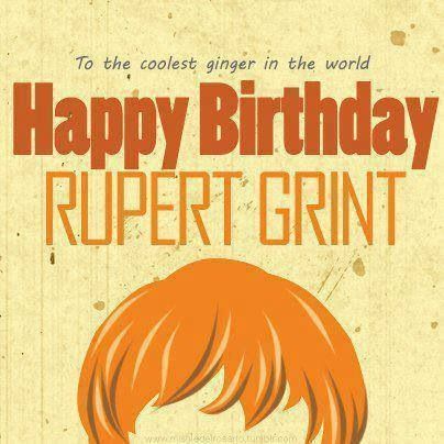 August 24th: HAPPY BIRTHDAY RUPERT GRINT!!! Rupert Alexander, Rupert Grint, Ron Weasley, Harry Potter, Alexander, Happy Birthday, Birthday