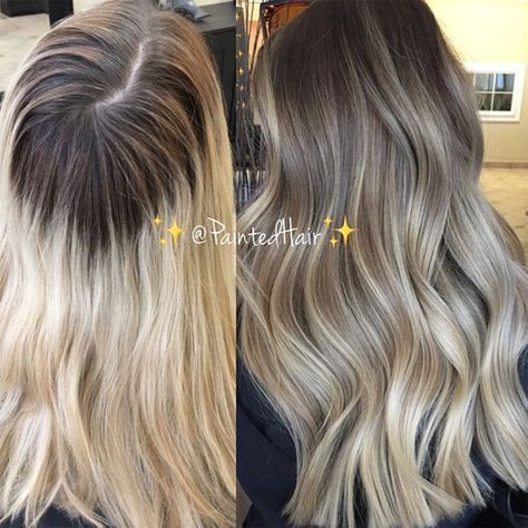 Grown Out Blonde Hair, Tmavý Blond, Blonde Dimension, Blended Blonde, Weave Ideas, Growing Out Hair, Kadeřnické Trendy, Ombre Hair Blonde, Hair With Highlights