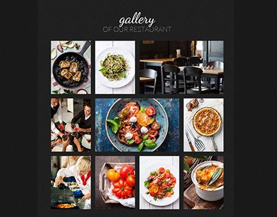 Check out new work on my @Behance profile: "Website Gallery section" http://be.net/gallery/98582209/Website-Gallery-section Gallery Section Website Design, Photo Gallery Website, Website Gallery, Profile Website, Food Gallery, Gallery Website, Photo Site, Food Website, Food Photo