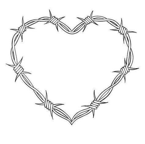 Barbwire Heart Tattoo Design, Barbed Wire Heart Tattoo Design, Bob Wire Heart Tattoo, Barbwire Heart Tattoo Knee, Barbed Wire Elbow Tattoo, Heart Tattoo Thigh, Heart With Thorns Tattoo, Barbwire Heart Tattoo, Barb Wire Heart Tattoo