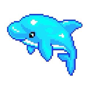 Dolphin 🐬🐬🐬 Pix Art, Pixel Art Design, Iphone Layout, Hello Kitty Iphone Wallpaper, Widget Icon, Ios Icon, Iphone Icon, App Icon Design, Phone Themes