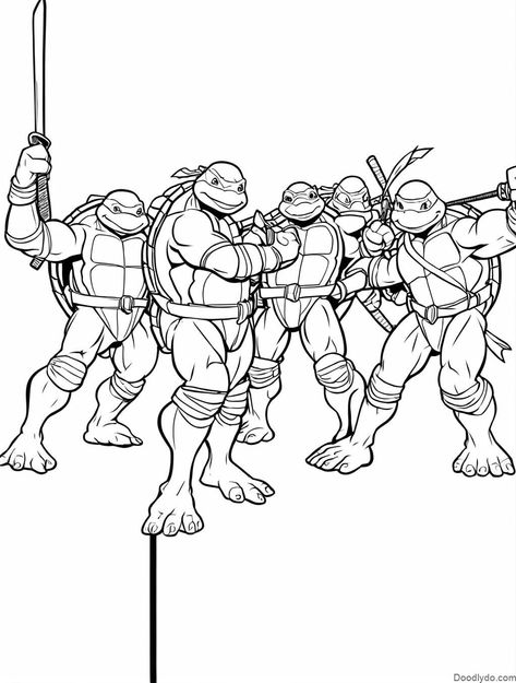 Ninja Turtles Coloring Page Check more at https://doodlydo.com/ninja-turtles-coloring-page/ Ninja Turtles Coloring Pages, Flamingo Coloring Page, Ninja Turtle Coloring Pages, Turtle Coloring Pages, Free Coloring Sheets, Easy Coloring Pages, Cartoon Coloring Pages, Flower Coloring Pages, Mandala Coloring Pages