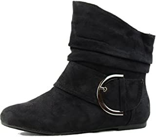 Amazon.com: tall suede boots Buckles Fashion, Top Moda, Womens Ugg Boots, Open Toe High Heels, Comfortable Boots, High Heel Boots Ankle, Ankle Bootie, Black Booties, Boots For Sale