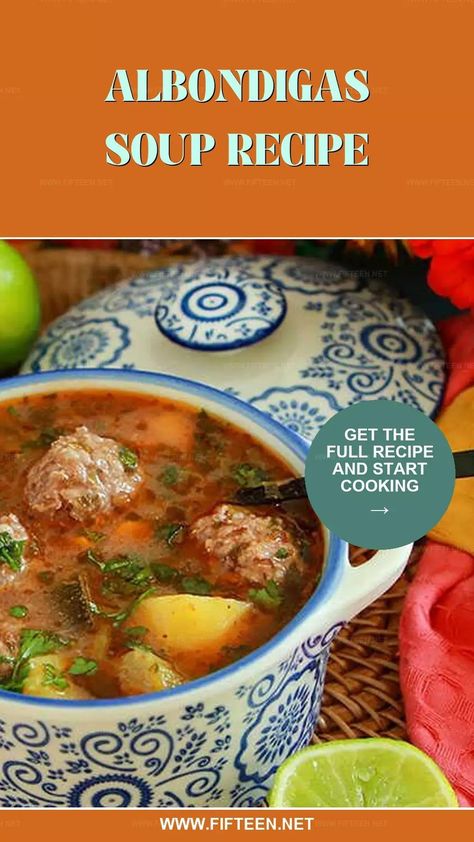 Easy Albondigas Soup Recipe (Mexican Meatball Soup) Authentic Mexican Albondigas Soup, Best Albondigas Soup Recipe Mexican, Albondigas Soup Recipe Mexican Crockpot, Easy Albondigas Soup Recipe Simple, Abondigous Soup, Albodingas Soup, Abongidas Soup, Albondigas Soup Recipe Mexican Easy, Albondigas Soup Recipe Mexican Authentic