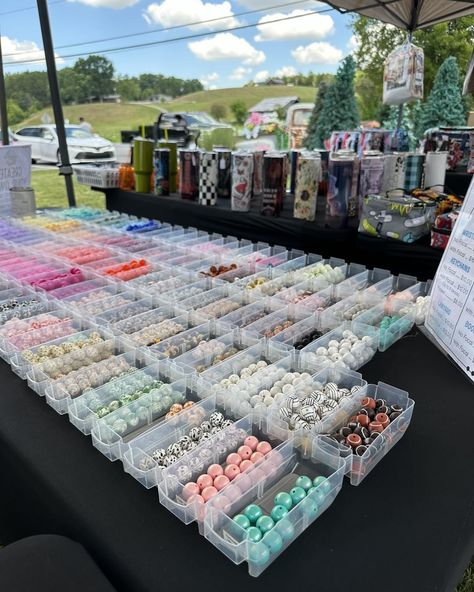 Bead Bar Display, Build Your Own Bracelet Bar, Charm Bar, Wristlet Keychains, Keychain Display, Sevierville Tn, Vendor Booth, Bar Displays, Jewelry Displays