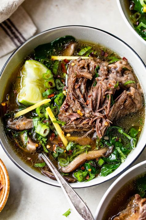 Short Rib Soup, Rib Soup, Soup Beef, Beef Back Ribs, Soup Instant Pot, Comforting Soup, Asian Beef, Short Rib, Seafood Soup